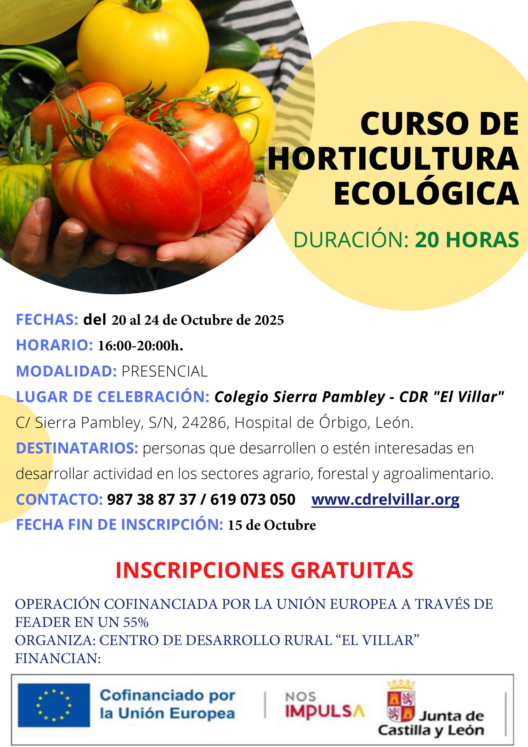 CURSO DE HORTICULTURA ECOLÓGICA2025